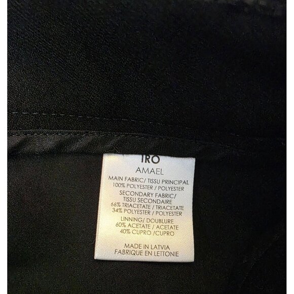 IRO NWT Black Flat Front Pocket Solid Shorts 10 / 42 - Picture 4 of 4